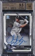 2018 BOWMAN CHROME AUTO GRANT LAVIGNE BGS 9.5