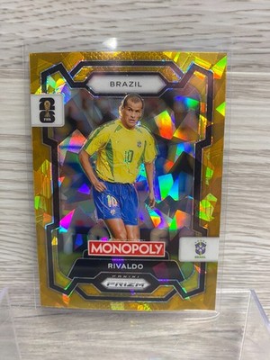 2026 Panini Prizm Monopoly FIFA World Cup Gold Ice #21 RIVALDO