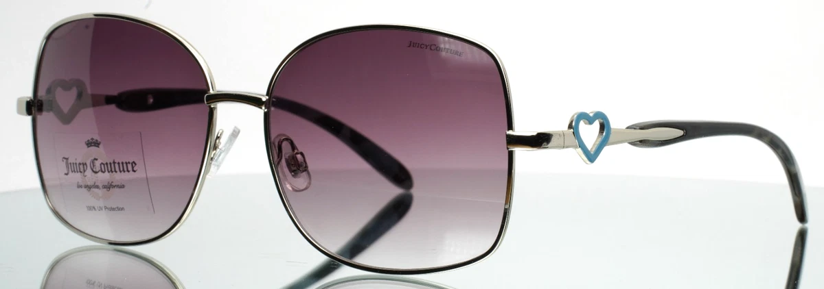 Juicy Couture Silver Designer Sunglasses for Women for sale 