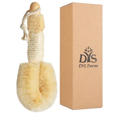 Dry Brushing Body Brush - Vegan Natural Sisal Bristles Wet and Dry