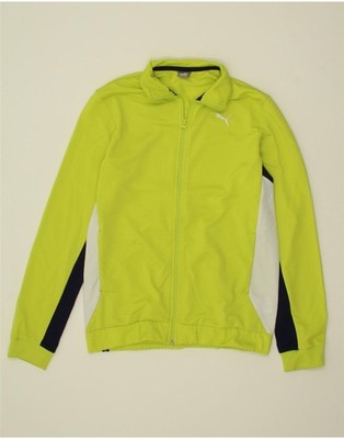 Puma Jungen Trainingsanzug Oberteil Jacke 15-16 Jahre grün Polyester AA12
