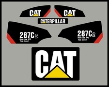 New Fits Caterpillar 287C2 287C 2 High Flow XPS Skid Steer Decal Kit /Decal Set