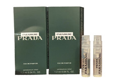 2x PARADIGME By PRADA for MEN 0.04oz / 1.2ml ea EDP SPRAY SAMPLES NEW