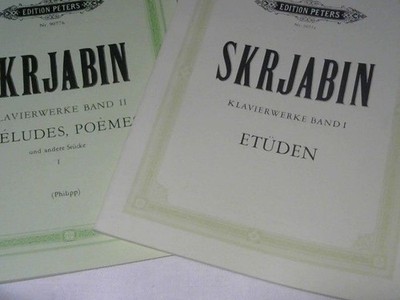 Edition Peters + ausgewählte Klavierwerke ++ Band 1 und 2 Skrjabin, Alexander:
