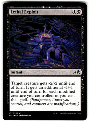 MTG Kamigawa: Neon Dynasty Card C 107/302 Lethal Exploit