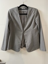 Blazer Colosseum Größe M Grau Gestreift Wei...