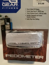 Go Time Gear Pedometer Steps, Mileage , Timer,calories Burned Easy Clip