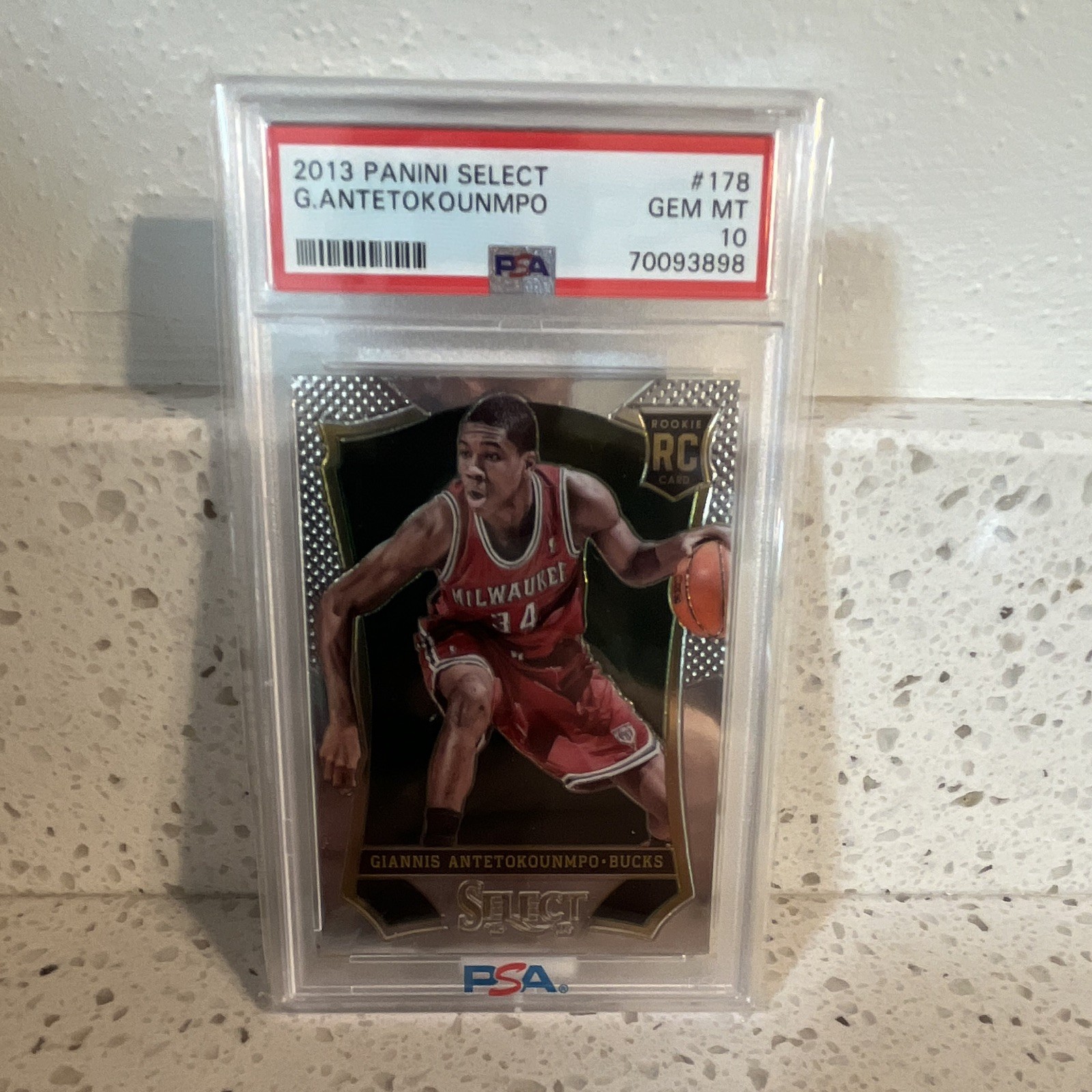 Panini Select 2013-14 Giannis Antetokounmpo Rookie #178 PSA 10 Bucks