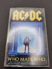AC/DC WHO MADE WHO CASSETTE TAPE FULLY TESTED