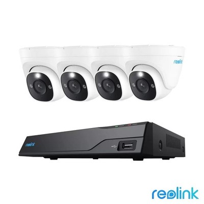 Reolink 8MP (4K) UHD NVR PoE AI 8 x Channel  4 x Dome camera Kit with 2TB HDD