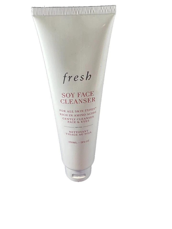 Limpiador facial de soja fresca para rostro y ojos 150 ml / 5 OZ TUBO SELLADO CON LÁMINA TAMAÑO COMPLETO Foto 3 de 4
