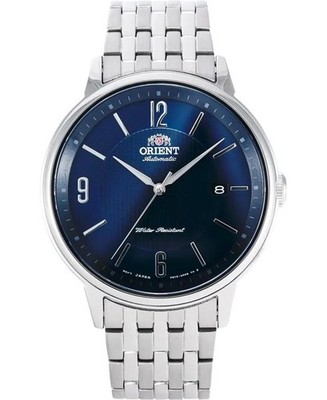 ORIENT Men Analog Automatic Casual Watch Classic Dress Blue Dial Waterproof Roun