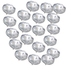 20PCS Sparkly Crystal 25mm Upholstery Sew Button for Sofa Bed Wall Headboard