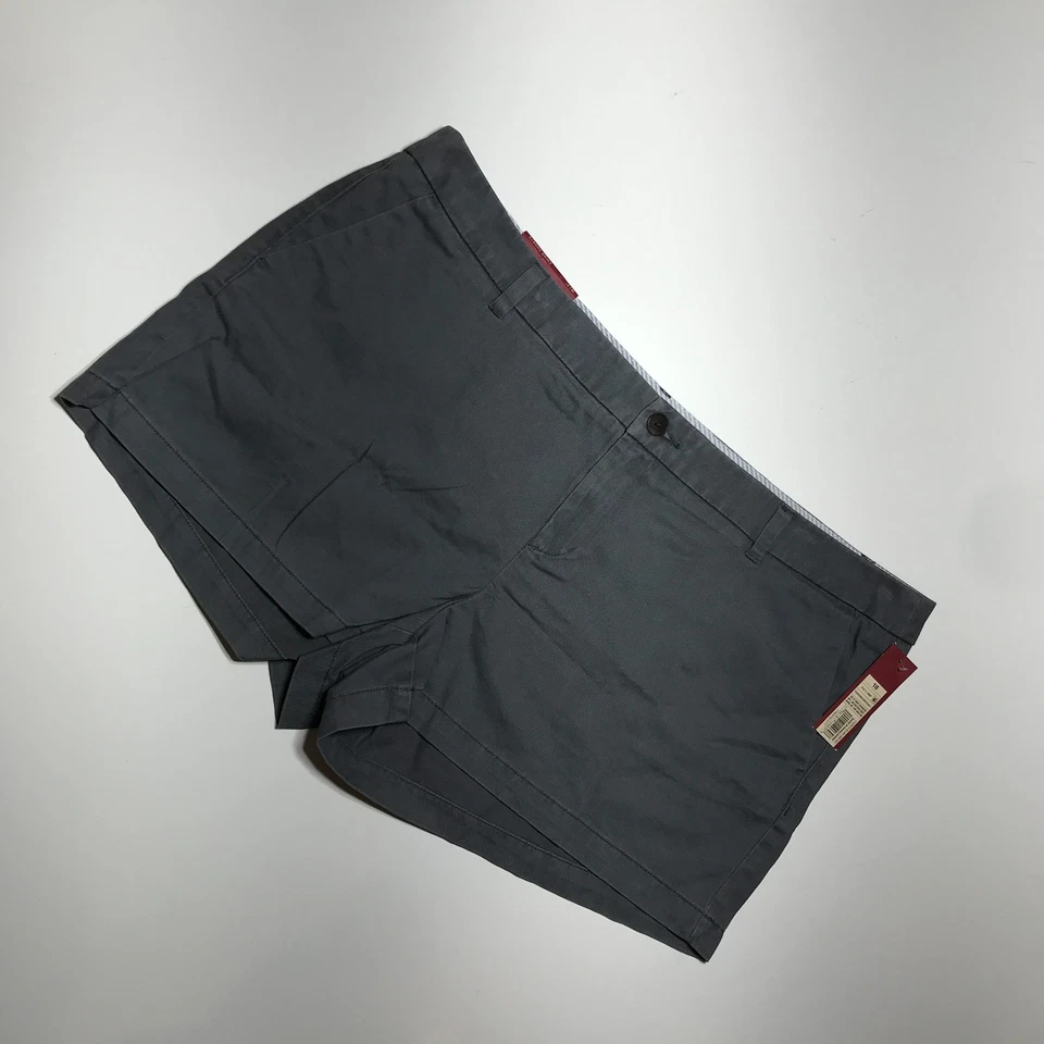 Nuevo con etiquetas Pantalones Cortos Chinos Merona Para Mujer 18 Plus Gris Trueno 3 Pulgadas Algodón Clásico Foto 2 de 4