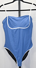 Blue One Piece Swimsuit Size L NWOT Polyamide, Elastane Polyester