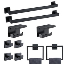 23.6 Inch SUS304 Stainless Steel Bathroom Hardware Set - 10-Piece Wall-Mounte...