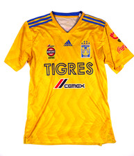 Camiseta de fútbol Adidas Tigres Tigers UANL para hombre grande amarilla kit de fútbol