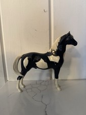 Vintage 1960's HARTLAND BLACK WHITE Tobiano Pinto Horse Stallion Pony