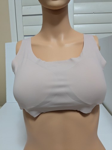 Bralette Inalámbrico Sin Costuras L Rosa Claro Cuello Redondo Elástico Hecho en Colombia - Imagen 11 de 11