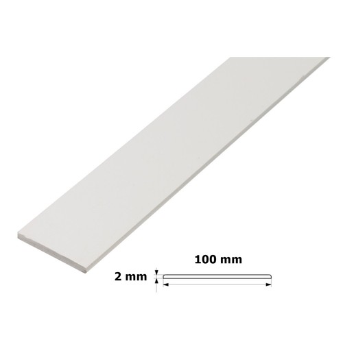 FLAT BAR TRIM DOOR WINDOW ARCHITRAVE WHITE PVC COVER STRIP 236.22" / 6 M Roll - 第 12/12 張圖片