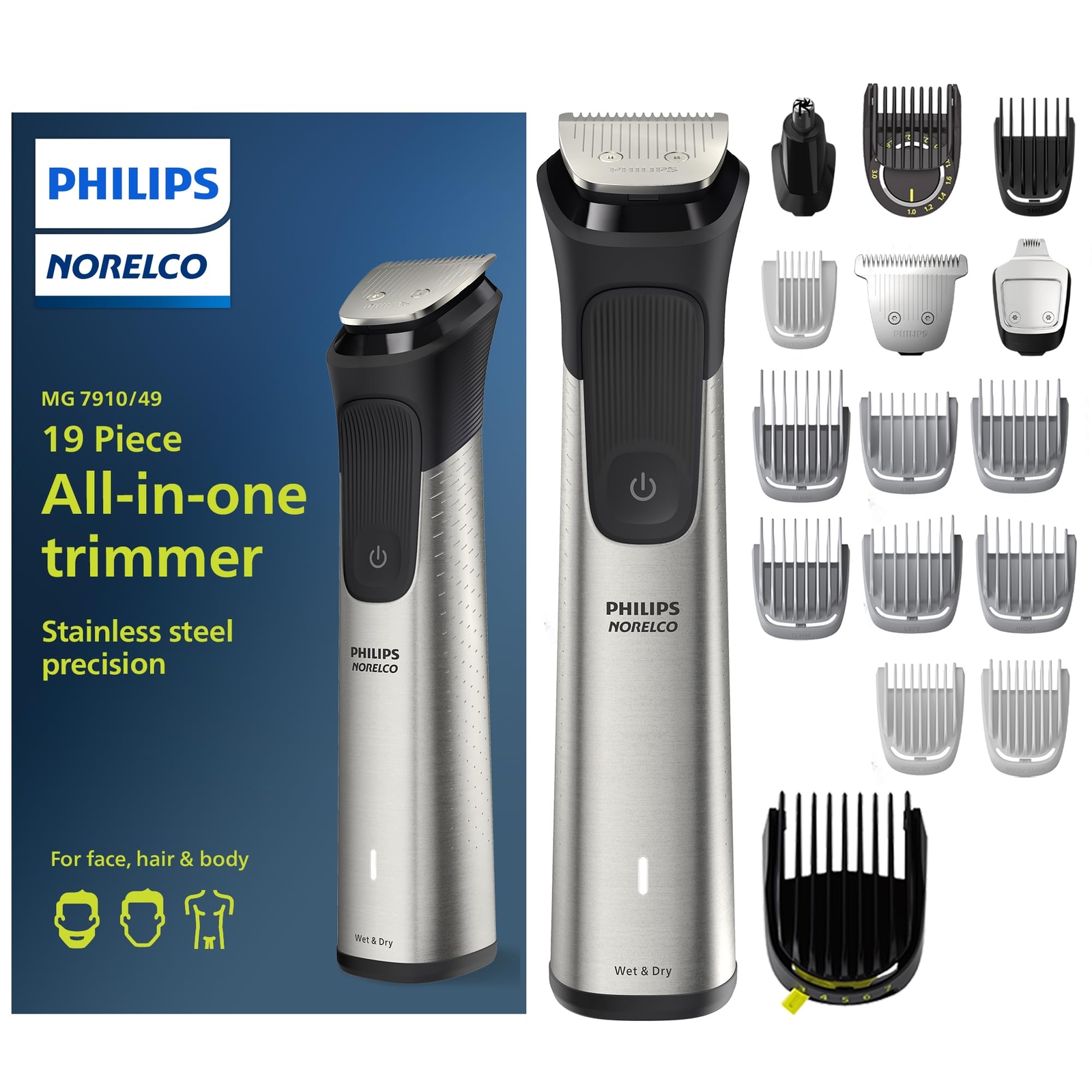 Multigroom 7000 Series All-in-One Trimmer Beard Trimmer and 