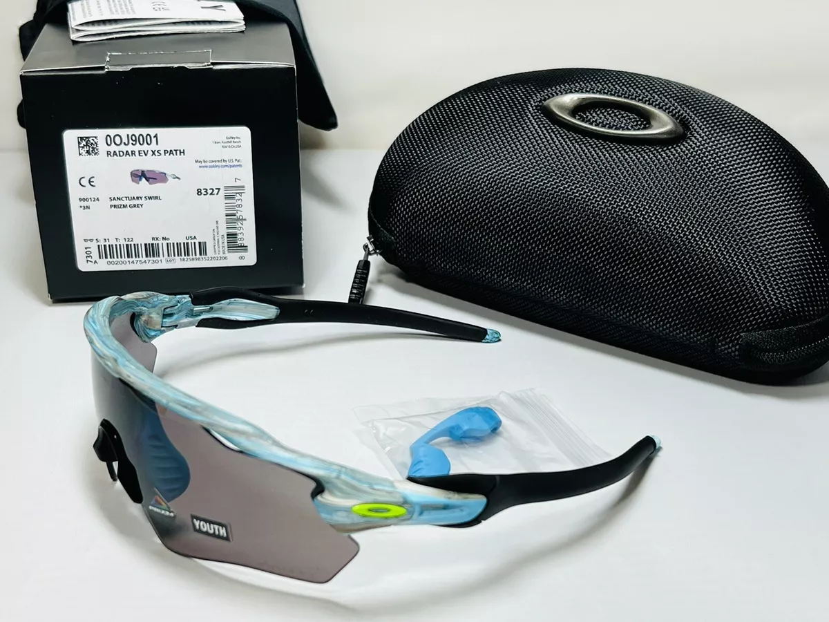 New Oakley Radar EV XS Path Sunglasses Sanctuary Swirl Youth Womens Prizm Grey