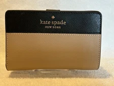 Kate Spade Staci Colorblock Medium Bifold Wallet - Warm Beige *Updated Listing*
