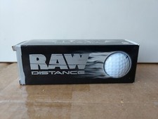 BOX OF 3 SLAZENGER RAW DISTANCE LONG-THE ORIGINAL RAW DISTANCE - GOLF BALLS No 4