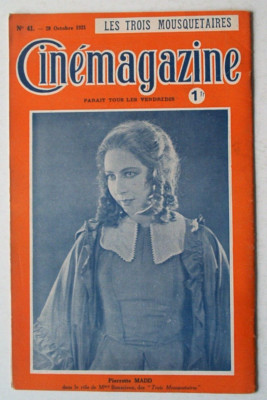 Cinemagazine 1921 N° 41 Georges Biscot + Pierrette Madd CINÉMA cinea MAGAZINE