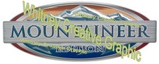 Montana "EDICIÓN MONTAÑERO" LOGOTIPO RV calcomanía gráfica letras quinta rueda