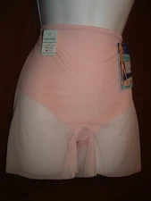 NEW ASSETS BY SPANX STANDOUT SLIMMERS 881 A PINK MESH GIRL SHORT PANTY 1X
