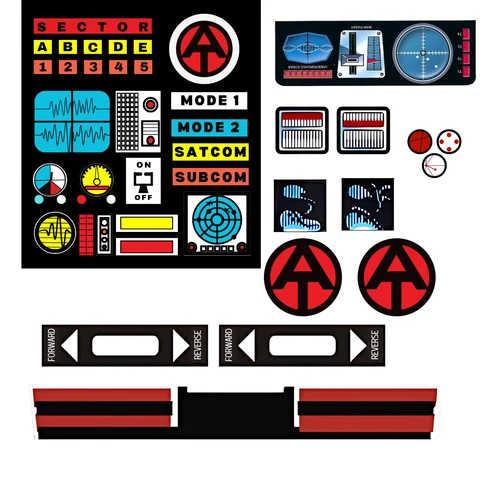 Vintage/Classic Style Gi Joe Adventure Team Trouble Shooter Sticker Set Repro