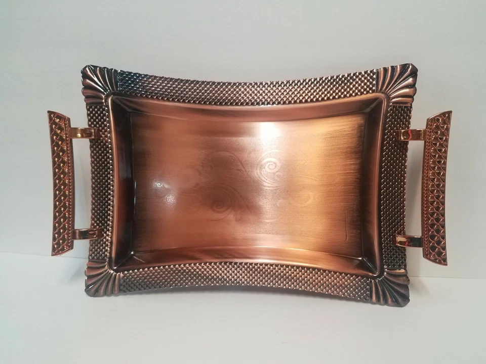 Juego de Bandejas Estilo Lujo Bronce Estilo Antiguo X-Mas, Regalo Vacacional (En Stock EE. UU.) Foto 3 de 4