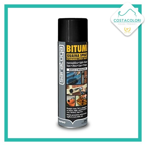 Saratoga Bitumì Spray Bitumineux Imperméabilise Et Scelle Bitume Noir ...