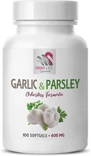 garlic pills odorless soft gels - GARLIC AND PARSLEY - immune booster 1 Bottle 