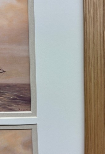 Vivien Rhyan "Catch the Winds & Smooth Sailing" Sailing Seascape Framed Art NEW - Picture 5 of 5