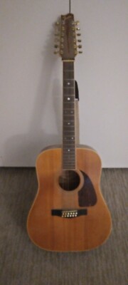 Fender F-360S-12 Natural Wood Produced in the 80's Acoustic 12