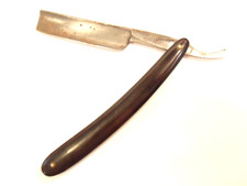 older unbranded straight razor w/ black handle; "Selected Sheffield Steel"