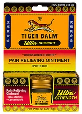 Tiger Balm T-31510 Ultra Strength Analgesic Ointment, .63-oz. - Quantity 1