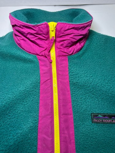 Pullover retro vintage años 90 Misey Mountain Snap T polar estilo patagonia talla L - Imagen 4 de 12