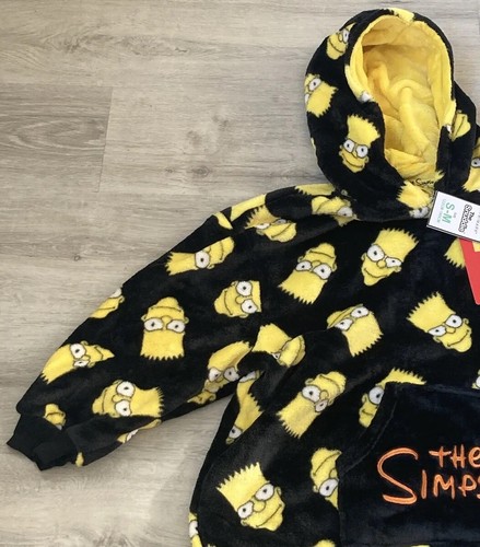 LOS SIMPSONS BART SIMPSON SNUDDIE SUDADERA CON CAPUCHA NUEVA CON ETIQUETAS S-M 122-140CM 6-10 Y - Imagen 4 de 16