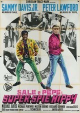 SALT AND PEPPER Italian 4F movie poster 55x79 SAMMY DAVIS JR PETER LAWFORD 1968