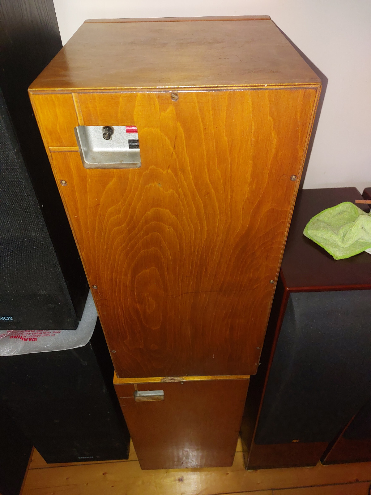 Unlabelled vintage speakers. eBay