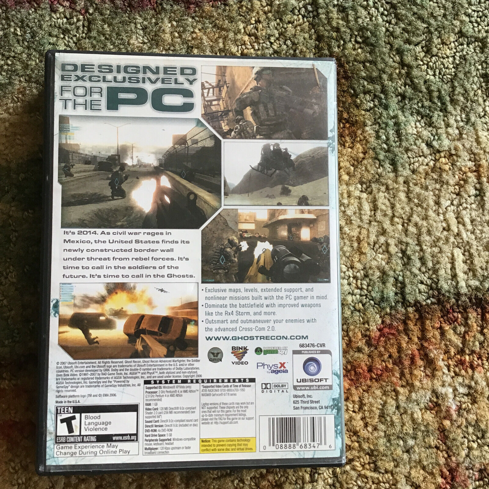 Tom Clancy's Ghost Recon: Advanced Warfighter - PC CD Rom Software  5031366017703