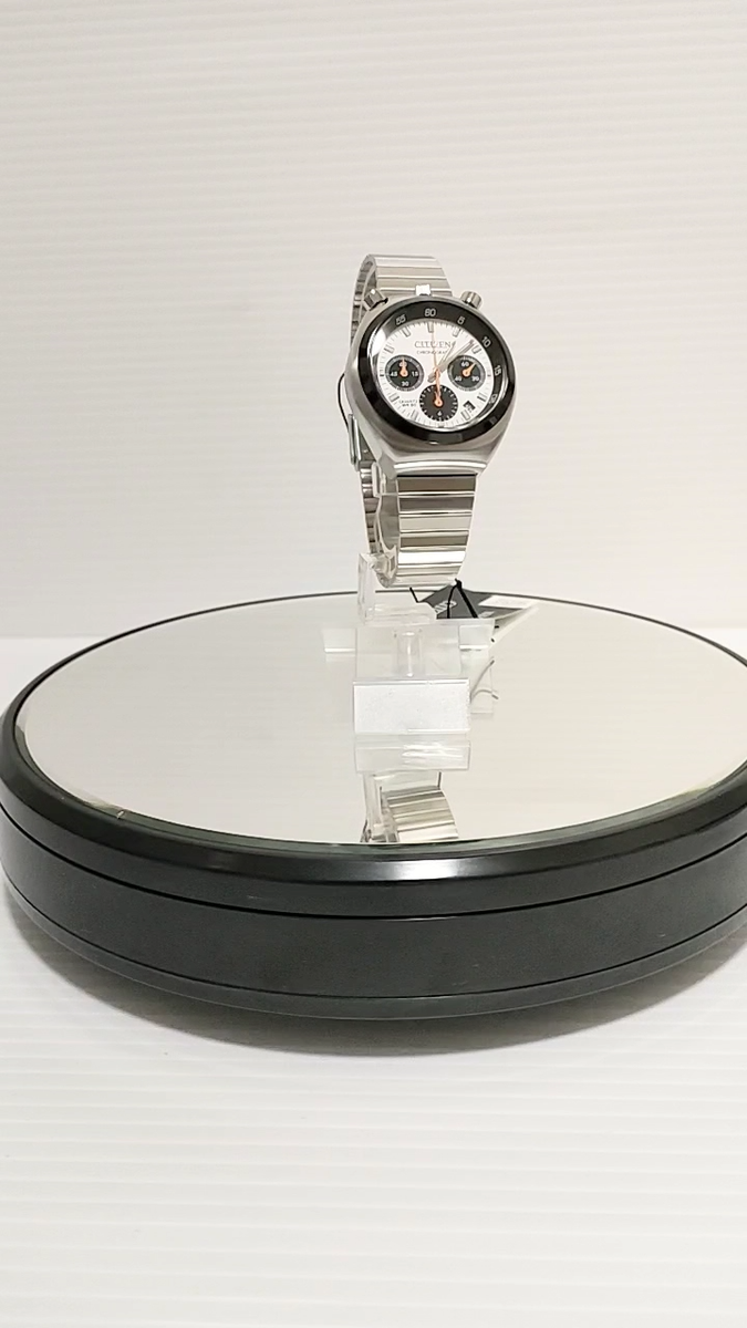 ダイアナ　メモリアル Citizen AN3660-81A Bullhead White Dial Record Label Tsuno Chrono