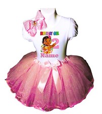 Vestido Tutú Fiesta Cumpleaños Moana 2º Cumpleaños Fiesta Conjunto Tutú Personalizado Rosa