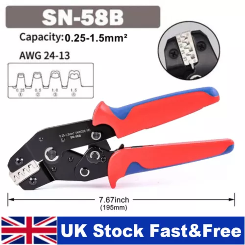 8 STCK. Ratsche Crimper Zange Crimpzange Kabel Draht Elektrische Klemmen Kit Set - Bild 3 von 8