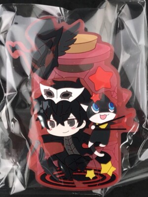 Persona 5 P5 Chara Toria Rubber Clip Joker Hero Ren Amamiya & Mona Morgana New