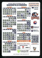 Bakersfield Condors--2023-24 Magnet Schedule--AHL--Oilers Affiliate