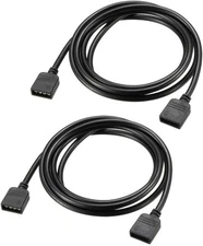 uxcell RGB Splitter Cable Female to 4 Pin Extension 1 meter, Black 